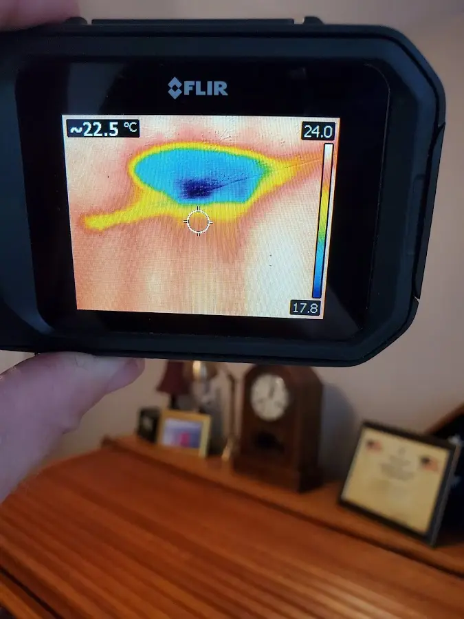 Thermal imaging inspection for water damage in Carney