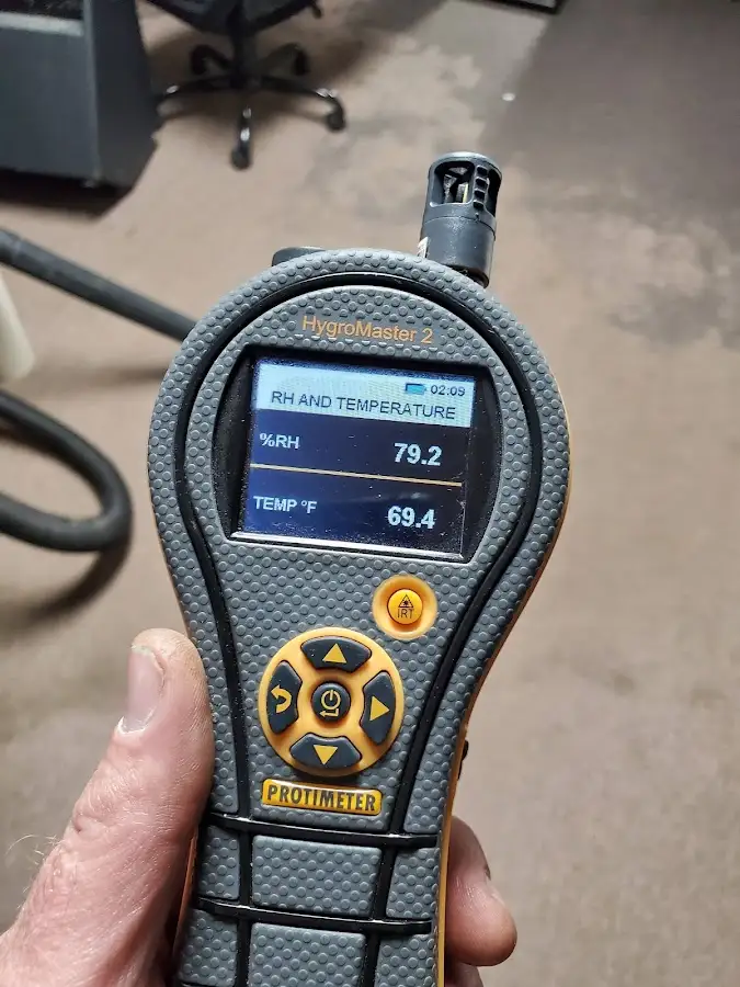 Moisture meter humidity assessment for Fire & Smoke Damage Restoration in Carney